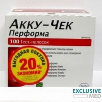 Тест-полоски accu-chek performa n100